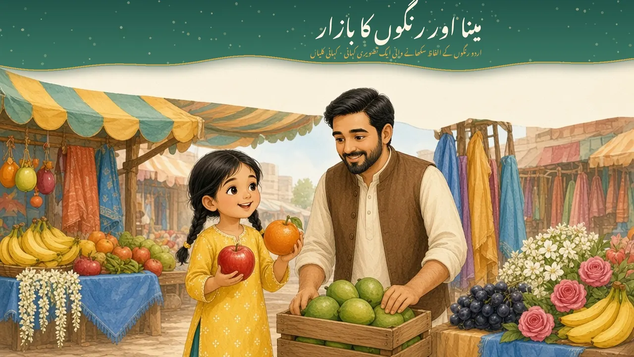 مینا اور رنگوں کا بازار کا سرورق