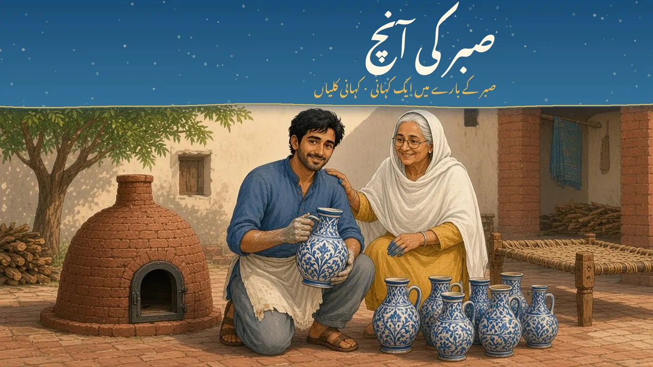 صبر کی آنچ کا سرورق